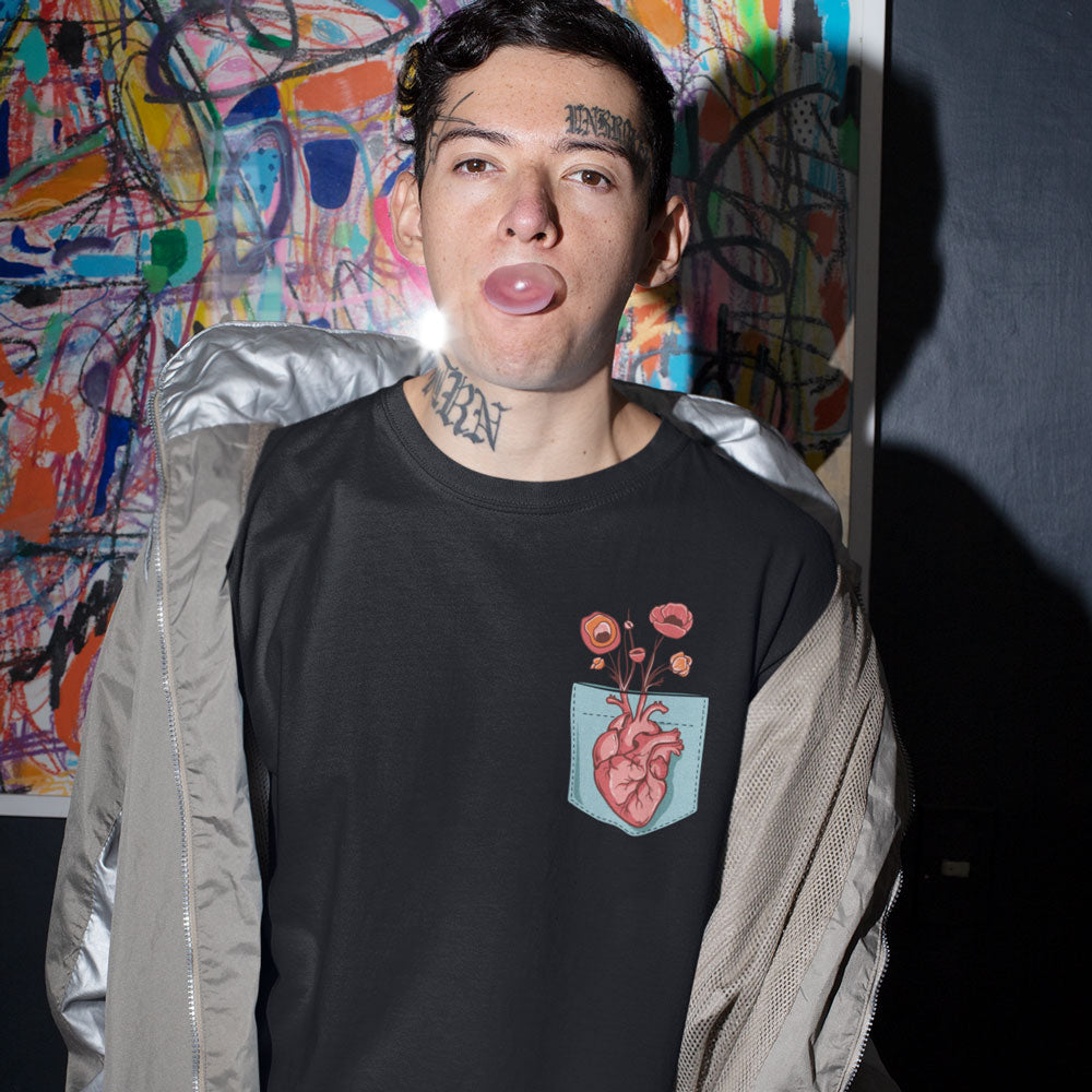 T-Shirt Heart Pocket