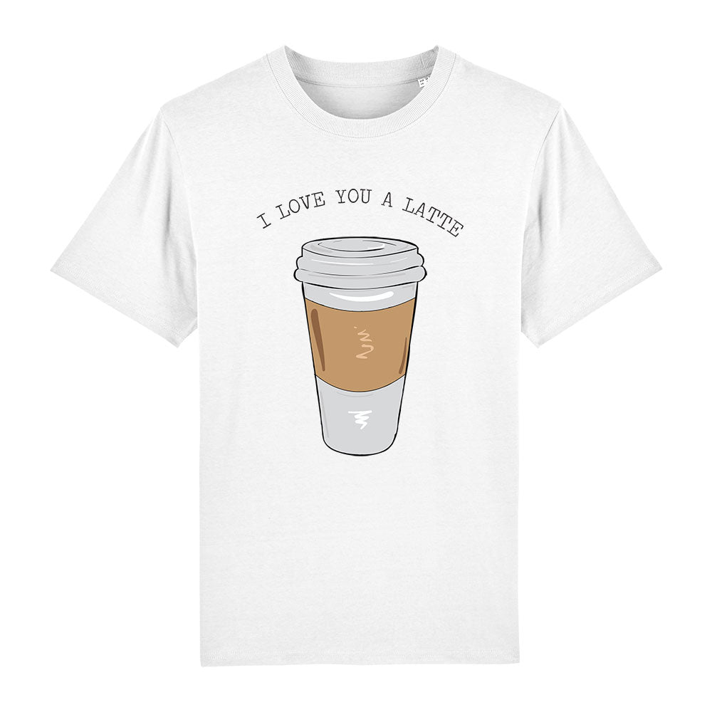 T-shirt I love you a latte