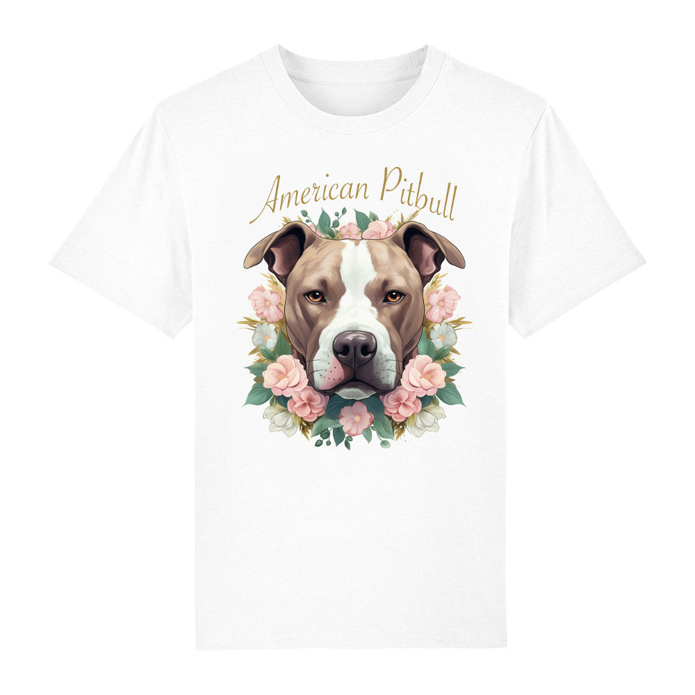 T-shirt American Pitbull white