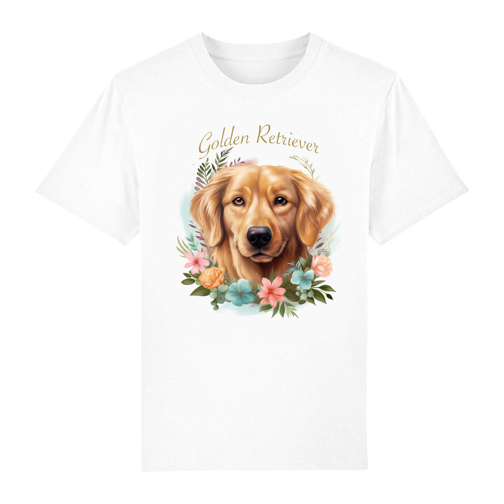T-shirt Golden Retriever white