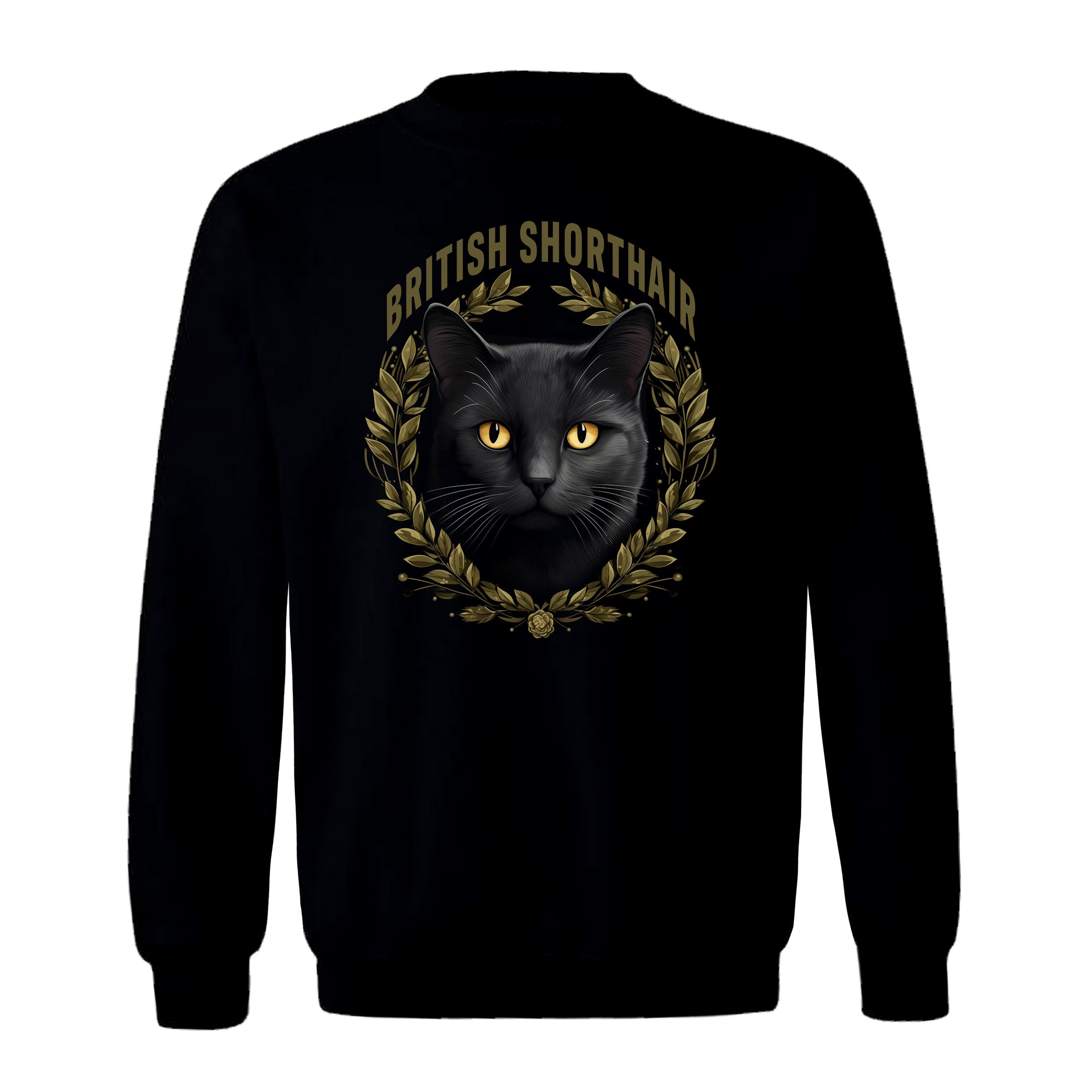 Sweatshirt British Shorthair Cat black