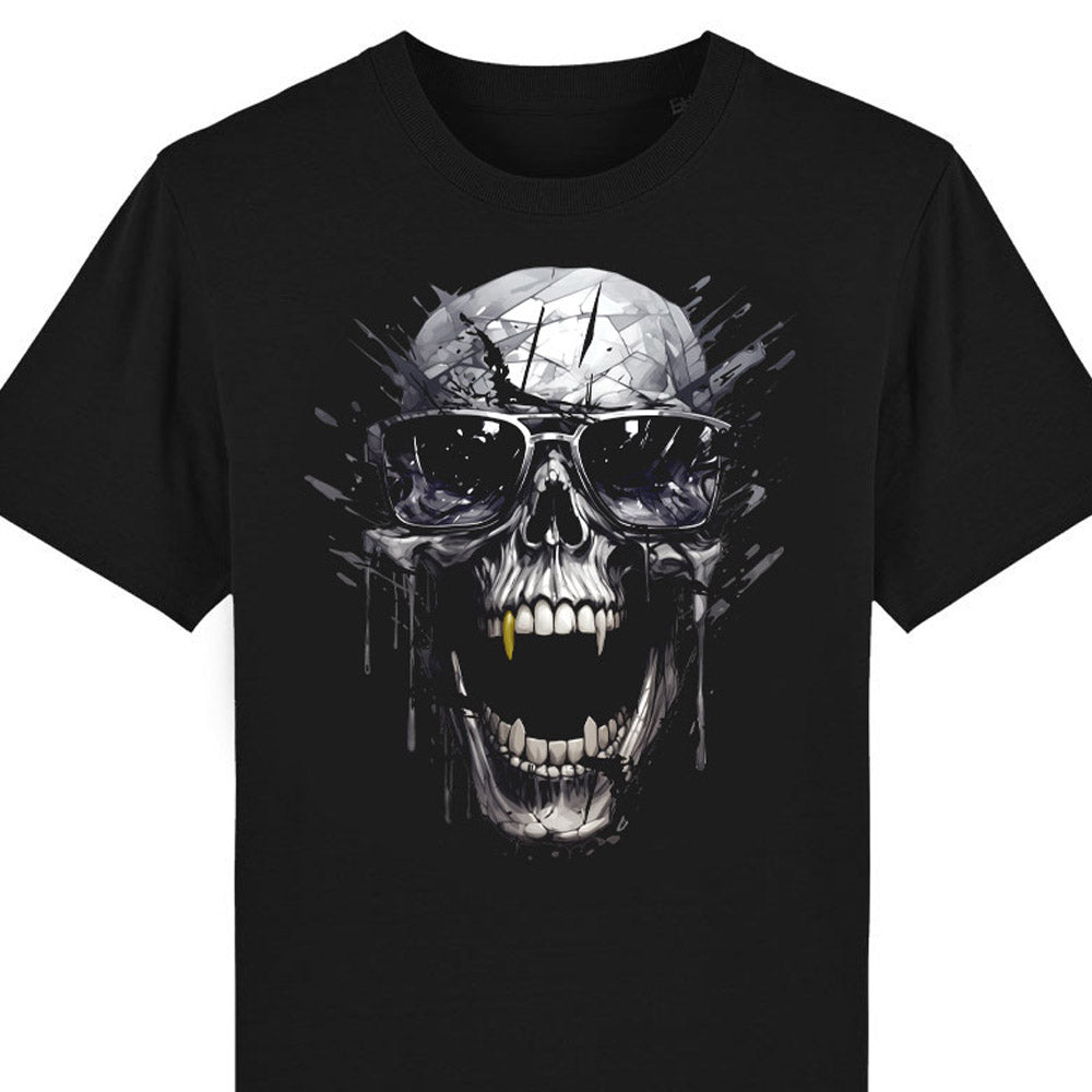 T-Shirt Night Skull black