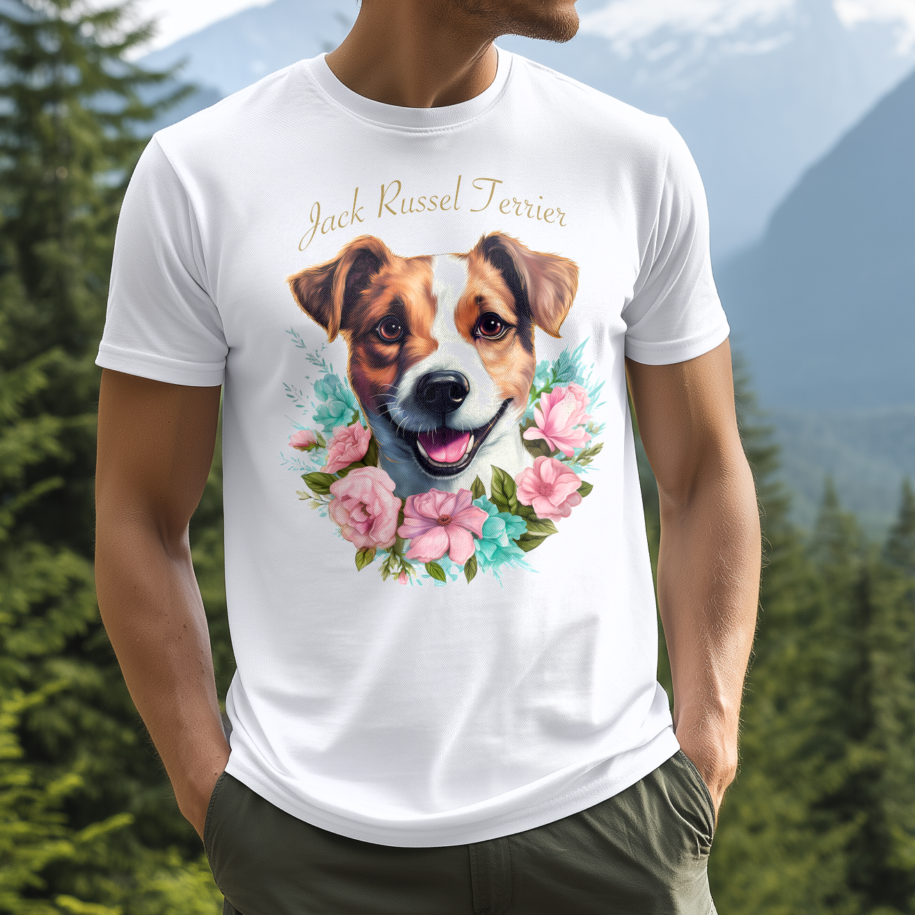 T-Shirt Jack Russel Terrier white