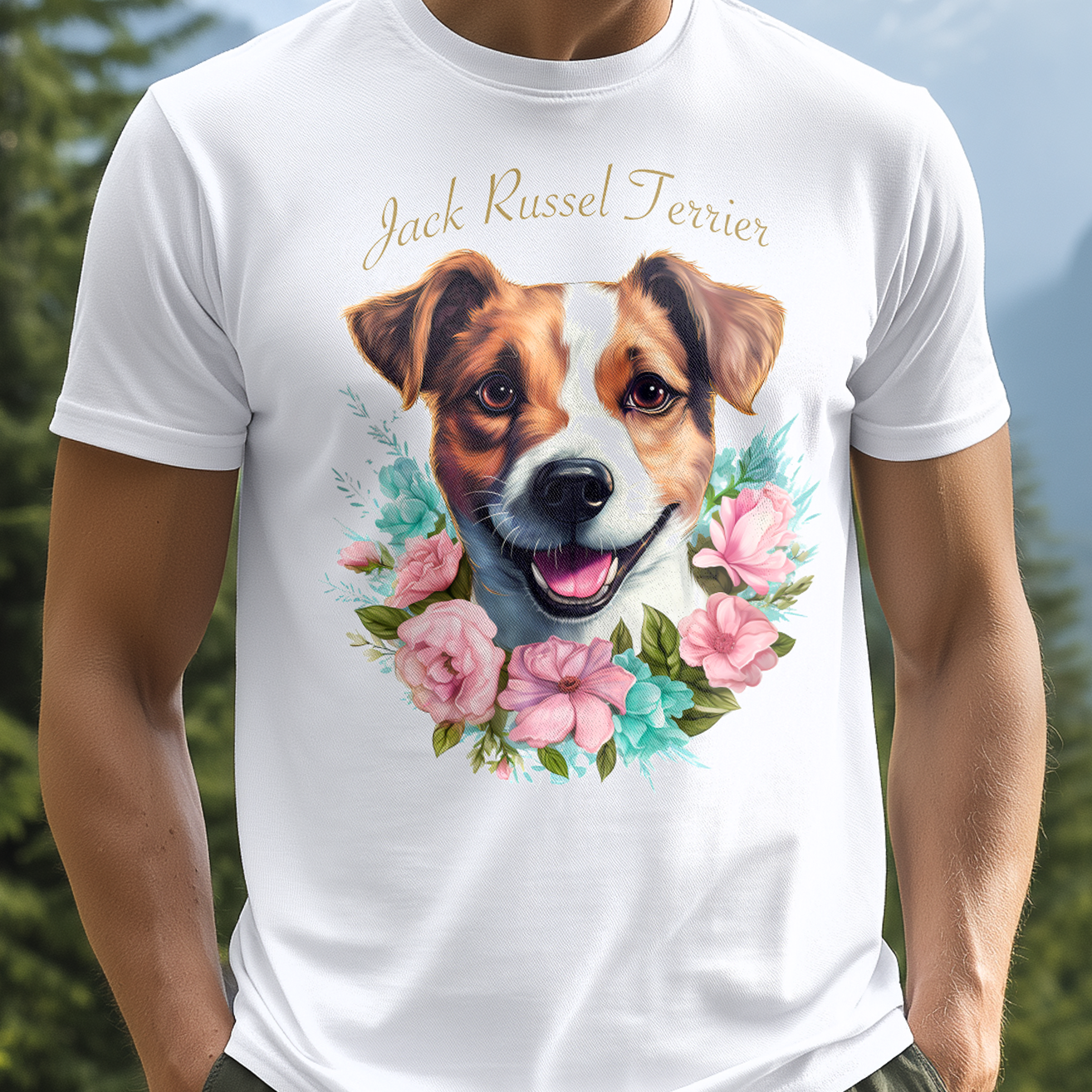 T-Shirt Jack Russel Terrier white