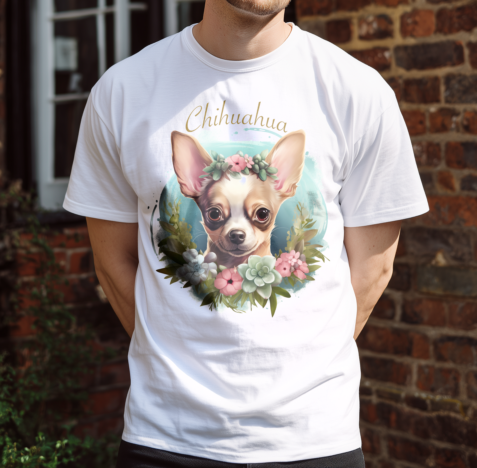 T-Shirt Chihuahua white