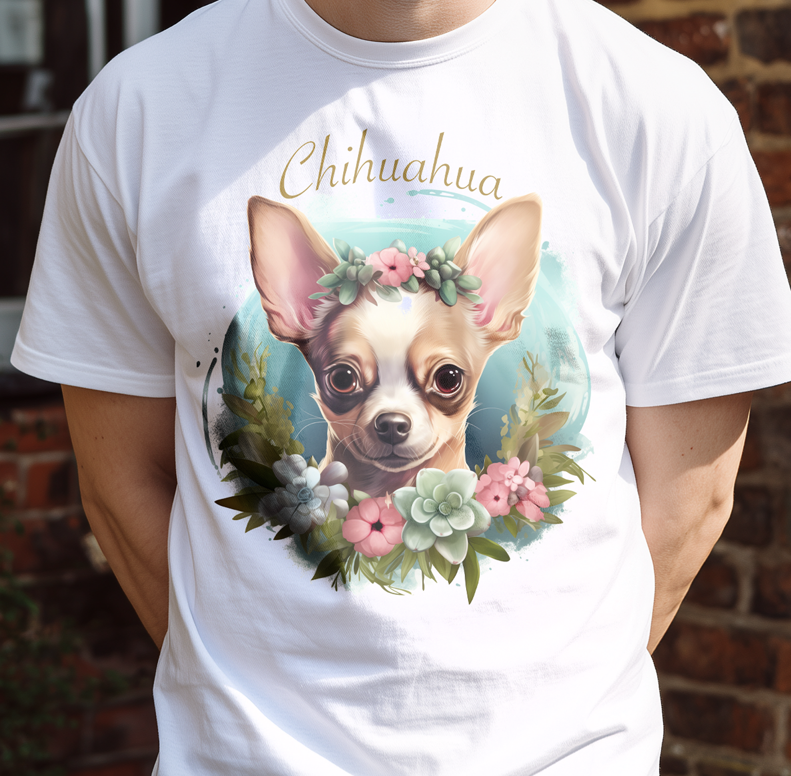 T-Shirt Chihuahua white