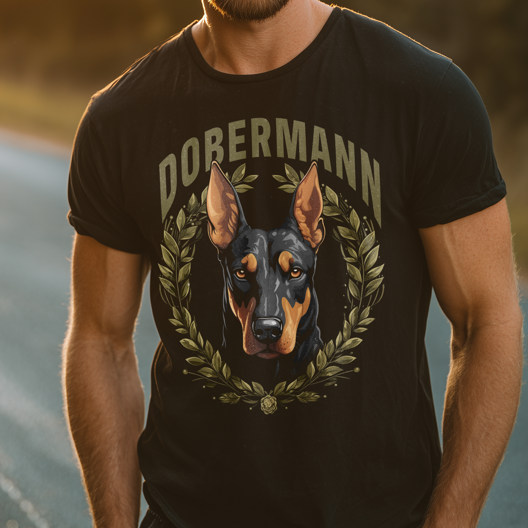 T-Shirt Dobermann black