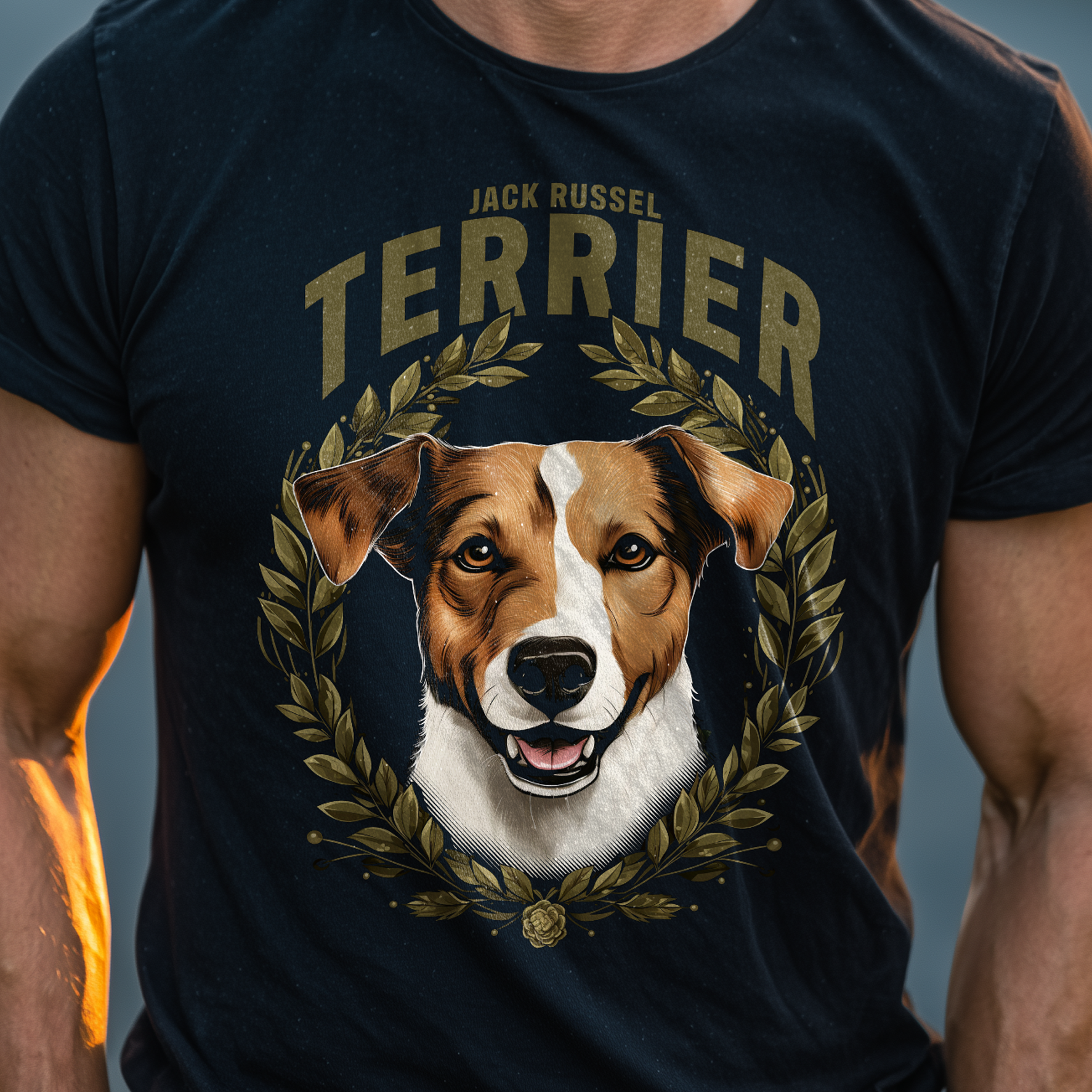 T-Shirt Jack Russel Terrier Brown black