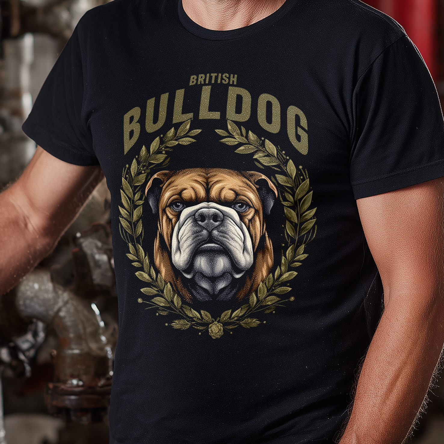 T-Shirt British Bulldog black