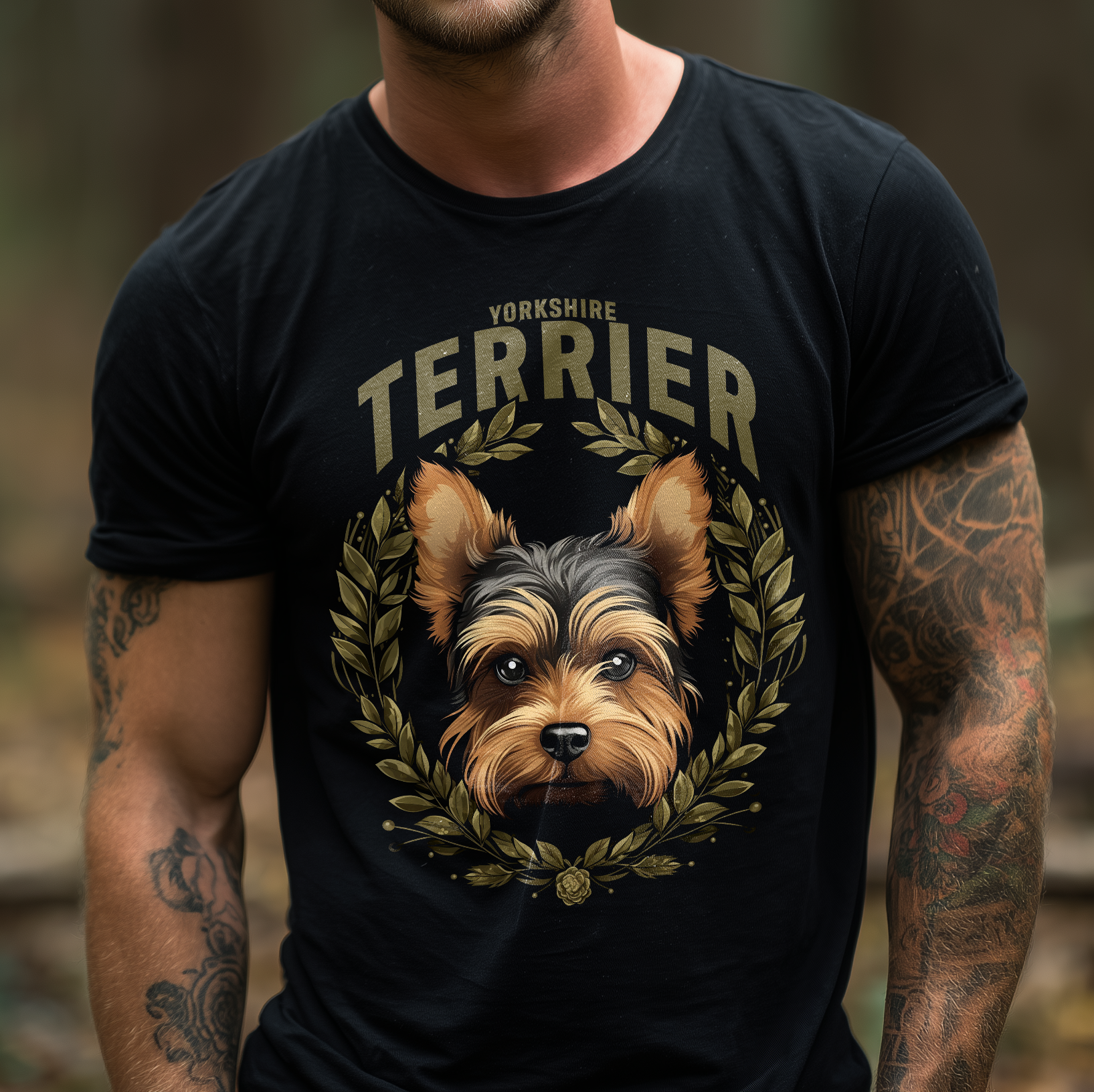 T-Shirt Yorkshire Terrier black