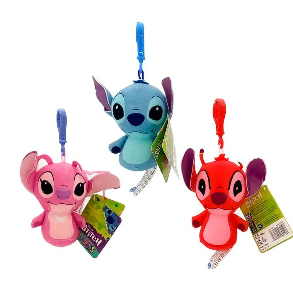 Stitch, Engel & Leroy Kuscheltier - 10 cm Lilo und Stitch Plüschtier Stofftier