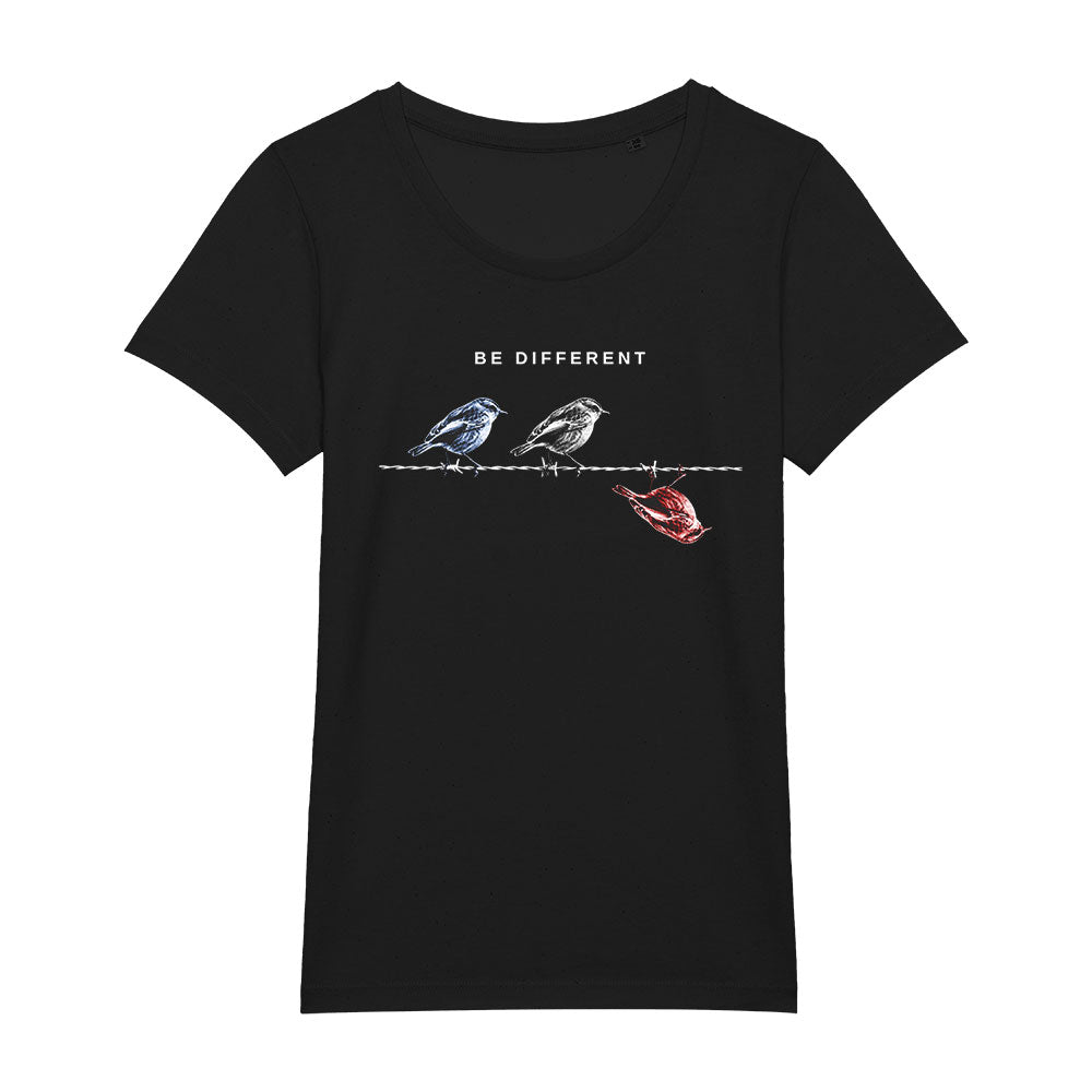 Bio Baumwolle T-Shirt Für Damen – Be Different: Stylisch, Bequem Und Humorvoll!