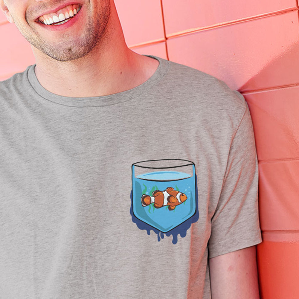 T-Shirt Fish Pocket