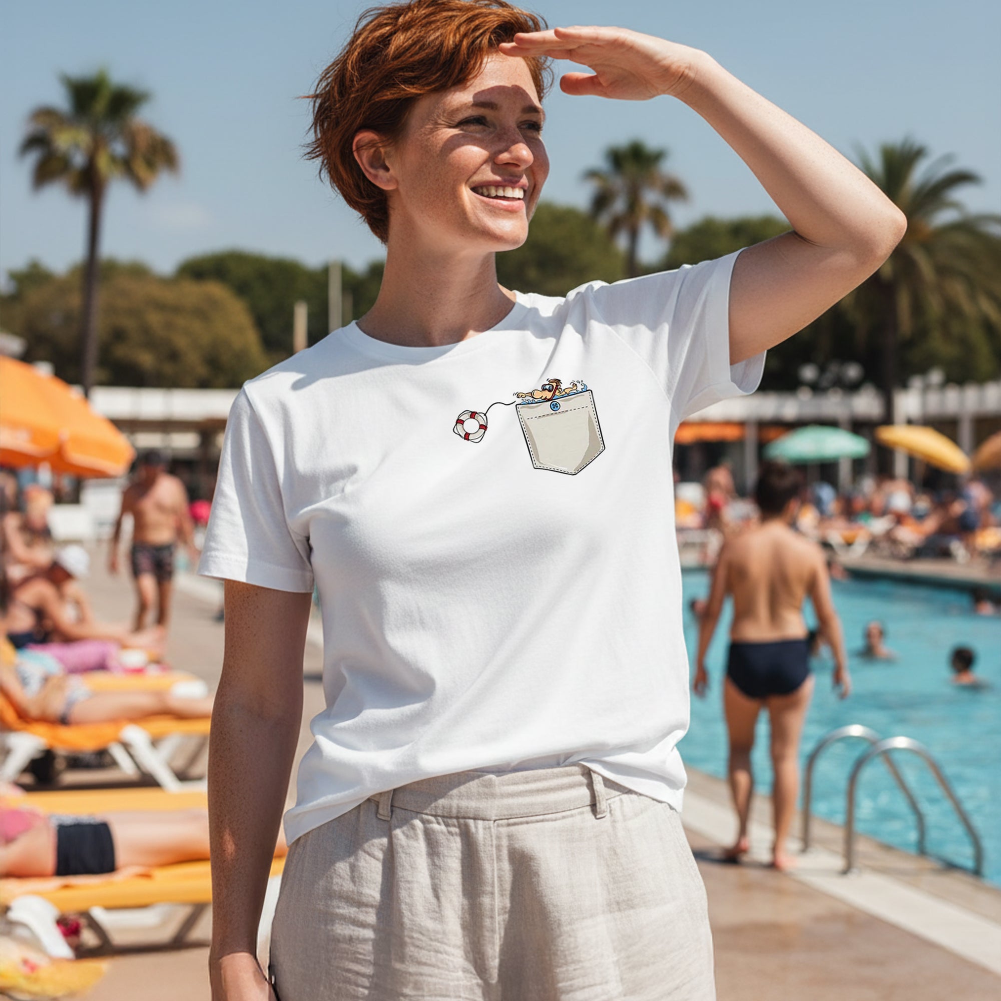 T-Shirt Swimming Pocket