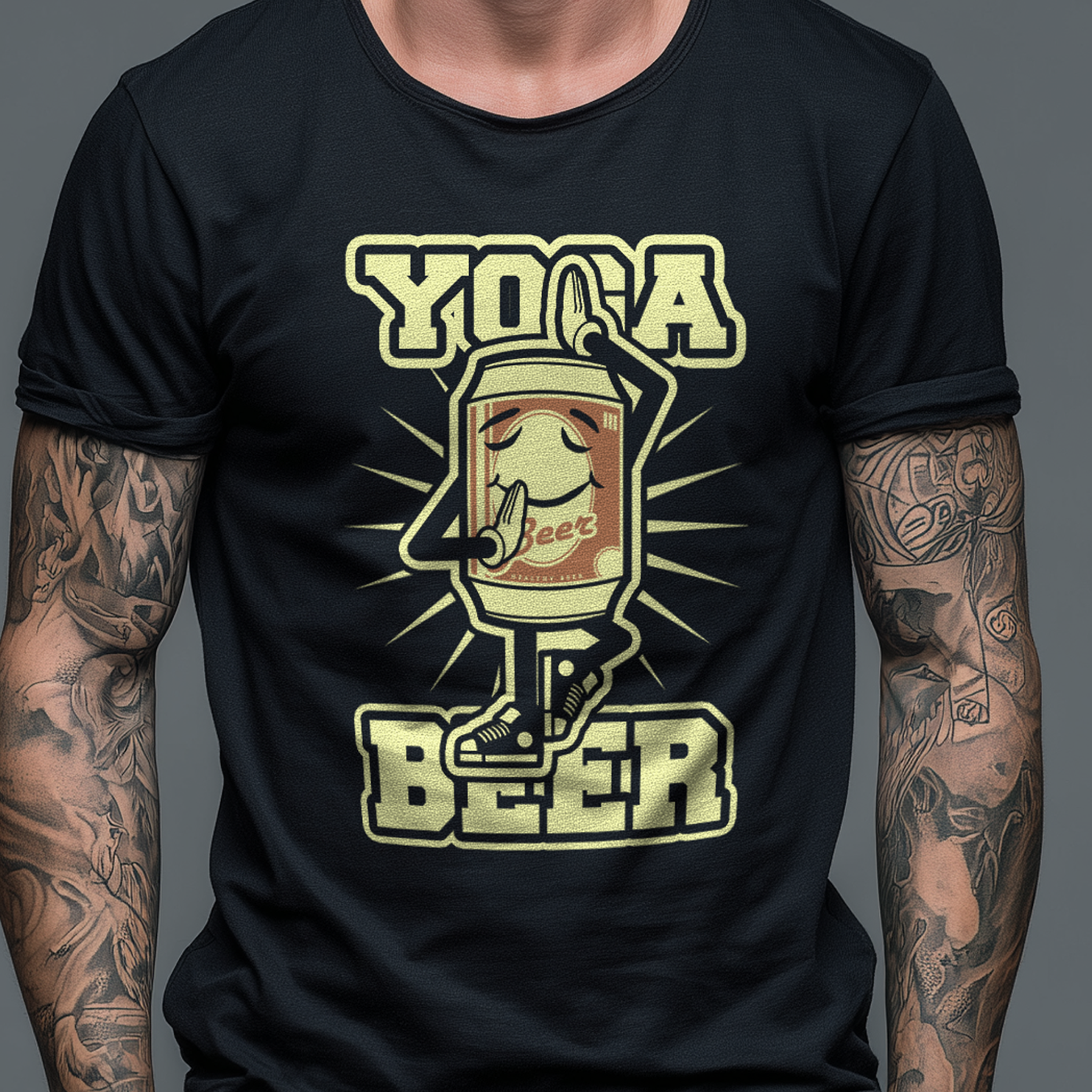 T-Shirt Yoga Beer