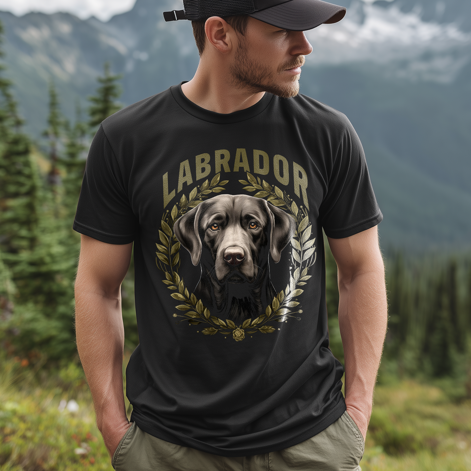 T-Shirt Labrador black