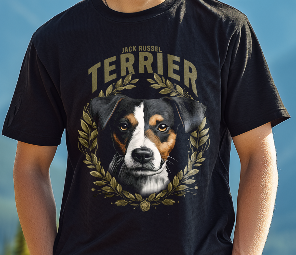 T-Shirt Jack Russel Terrier Dark black