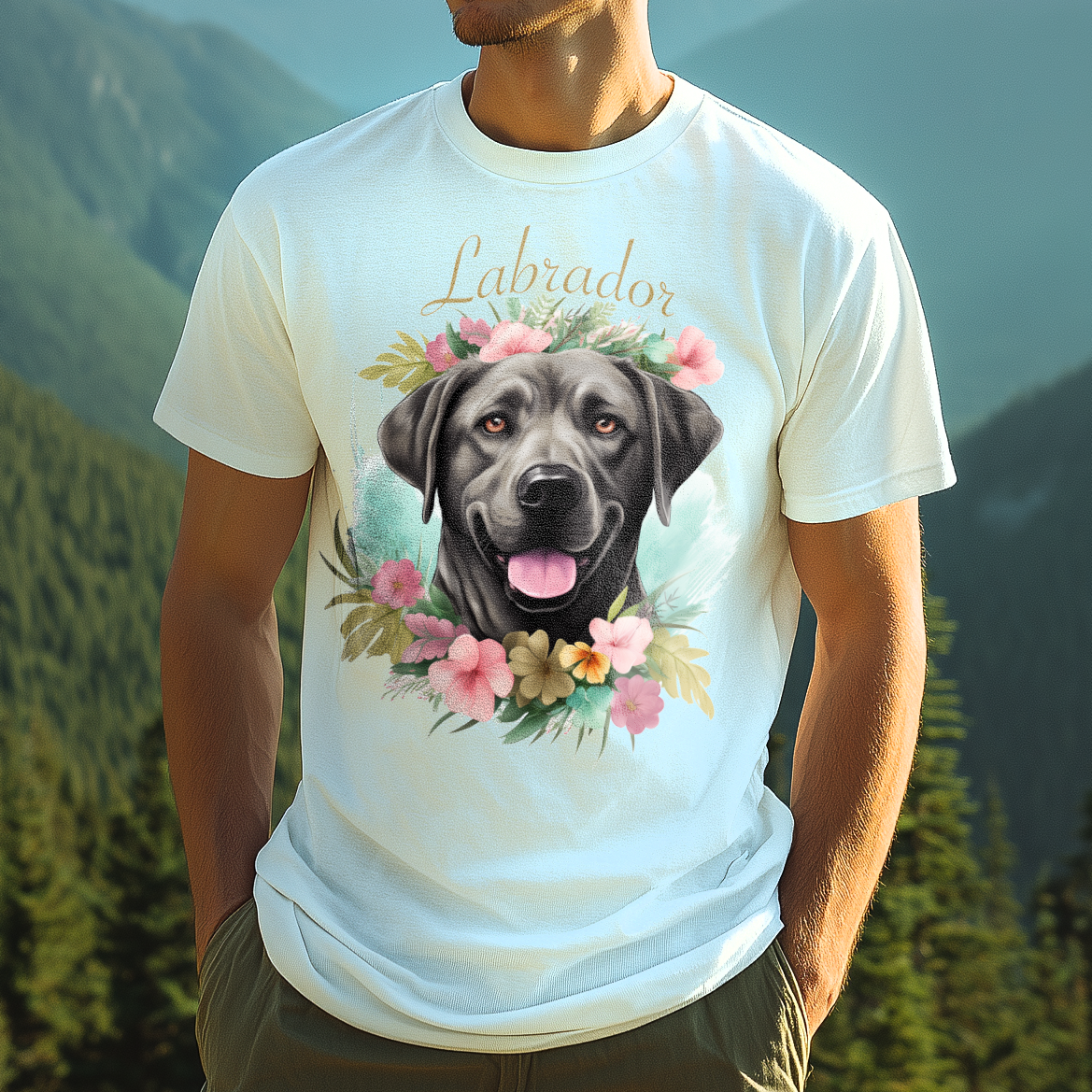 T-Shirt Labrador white