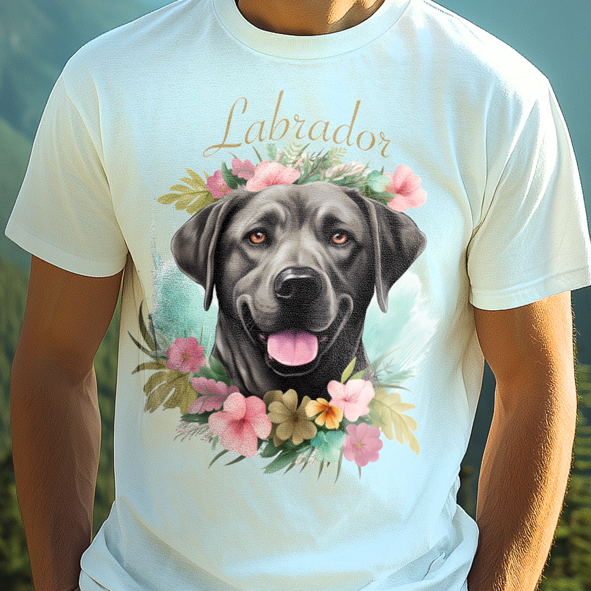 T-Shirt Labrador white