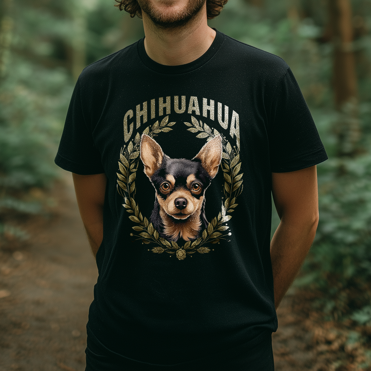 T-Shirt Chihuahua Dark black