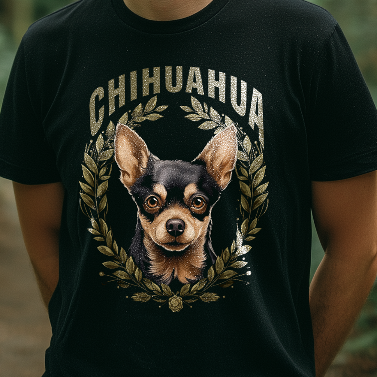 T-Shirt Chihuahua Dark black
