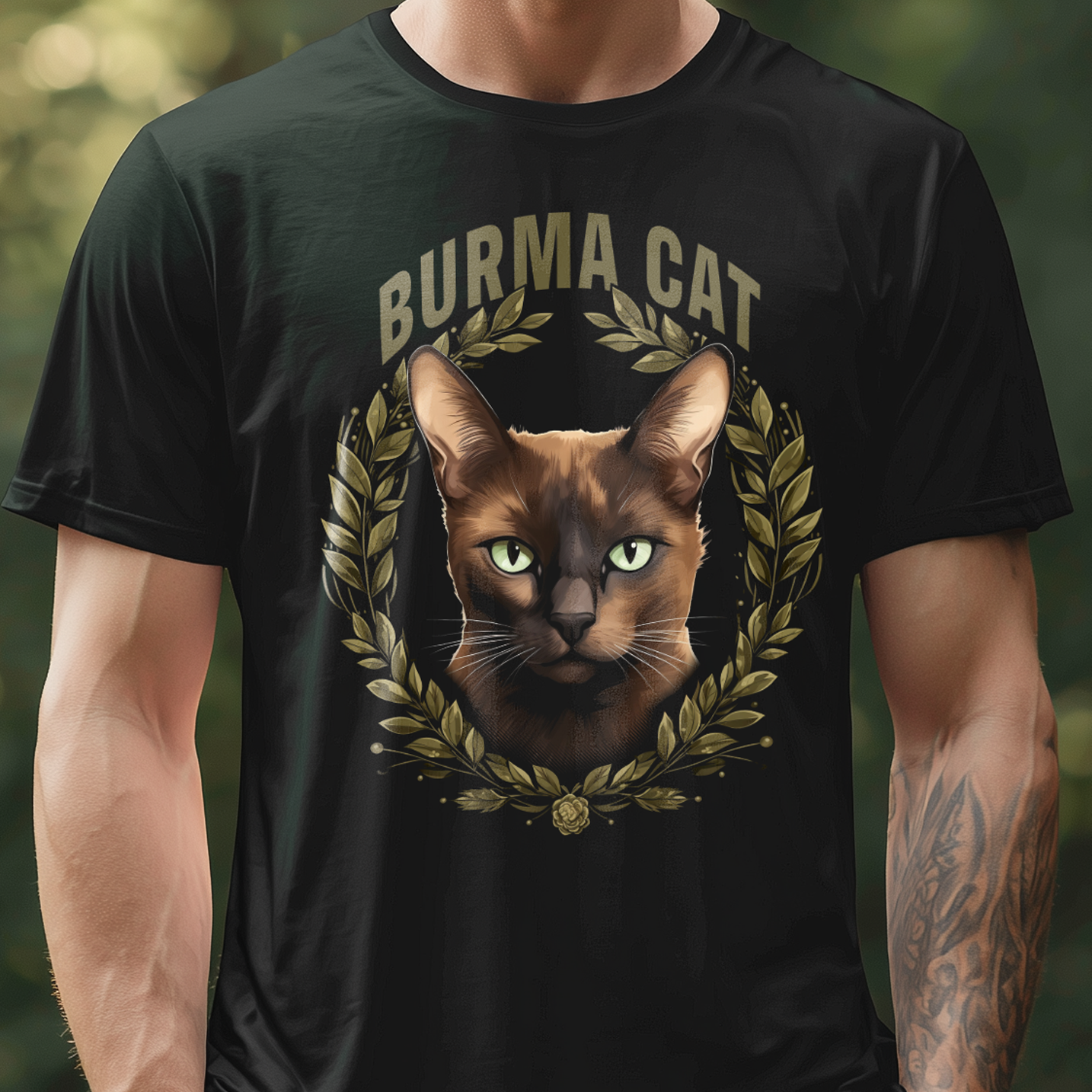 T-Shirt Burma Cat black