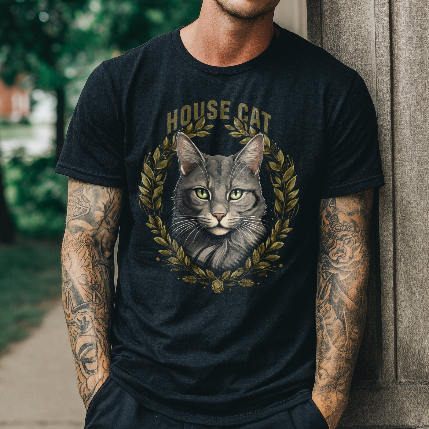 T-Shirt House Cat black