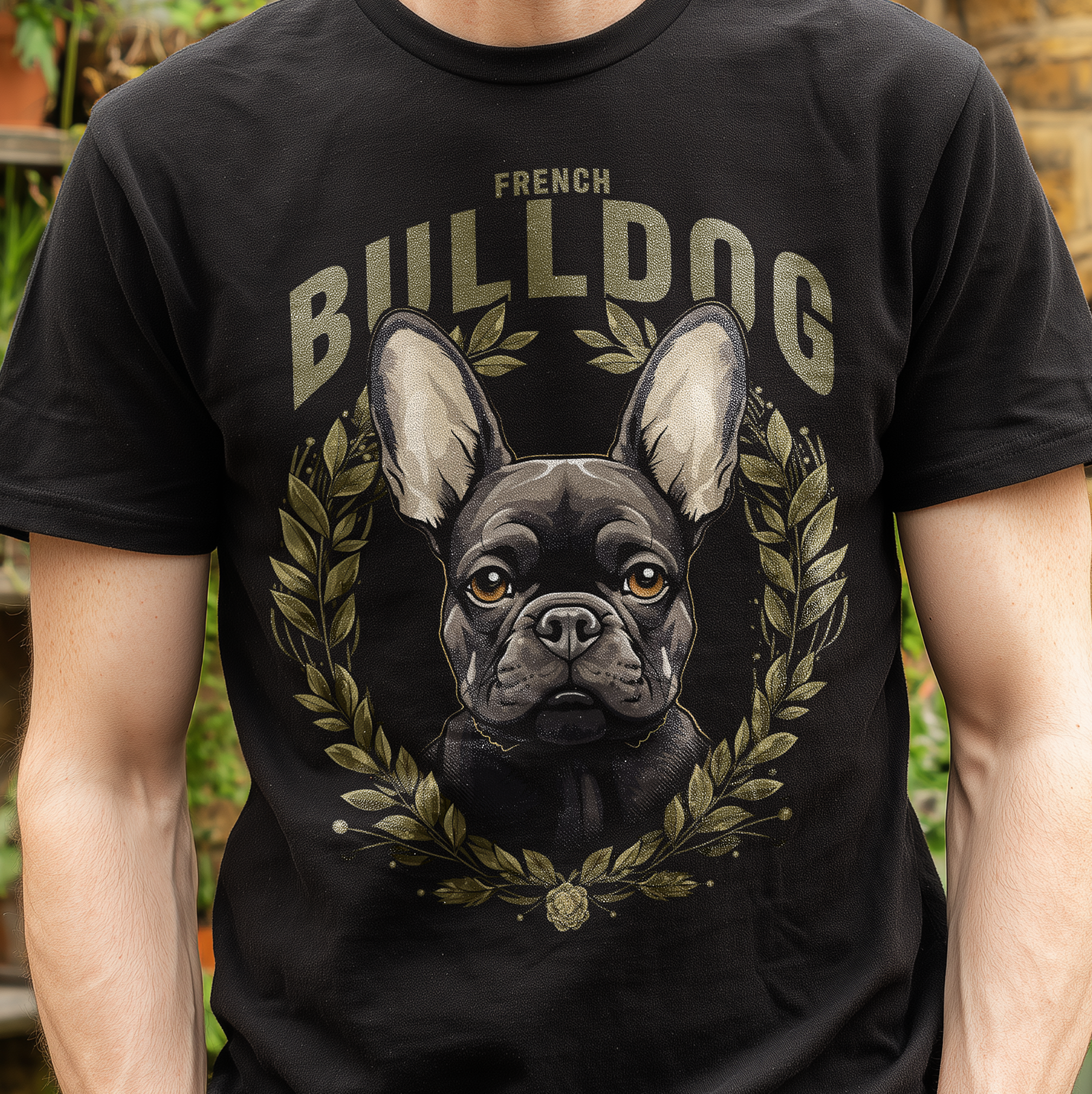 T-Shirt FrenchBulldog Dark black