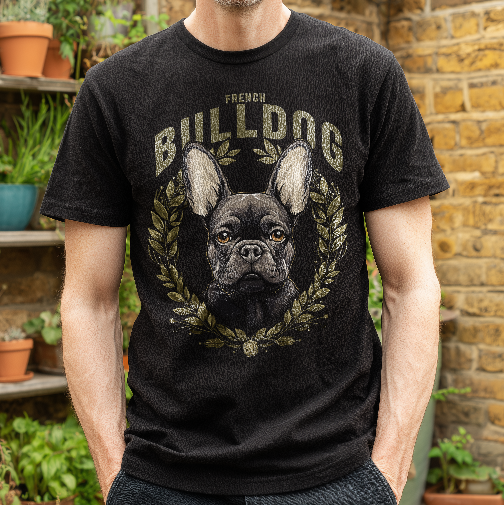 T-Shirt FrenchBulldog Dark black