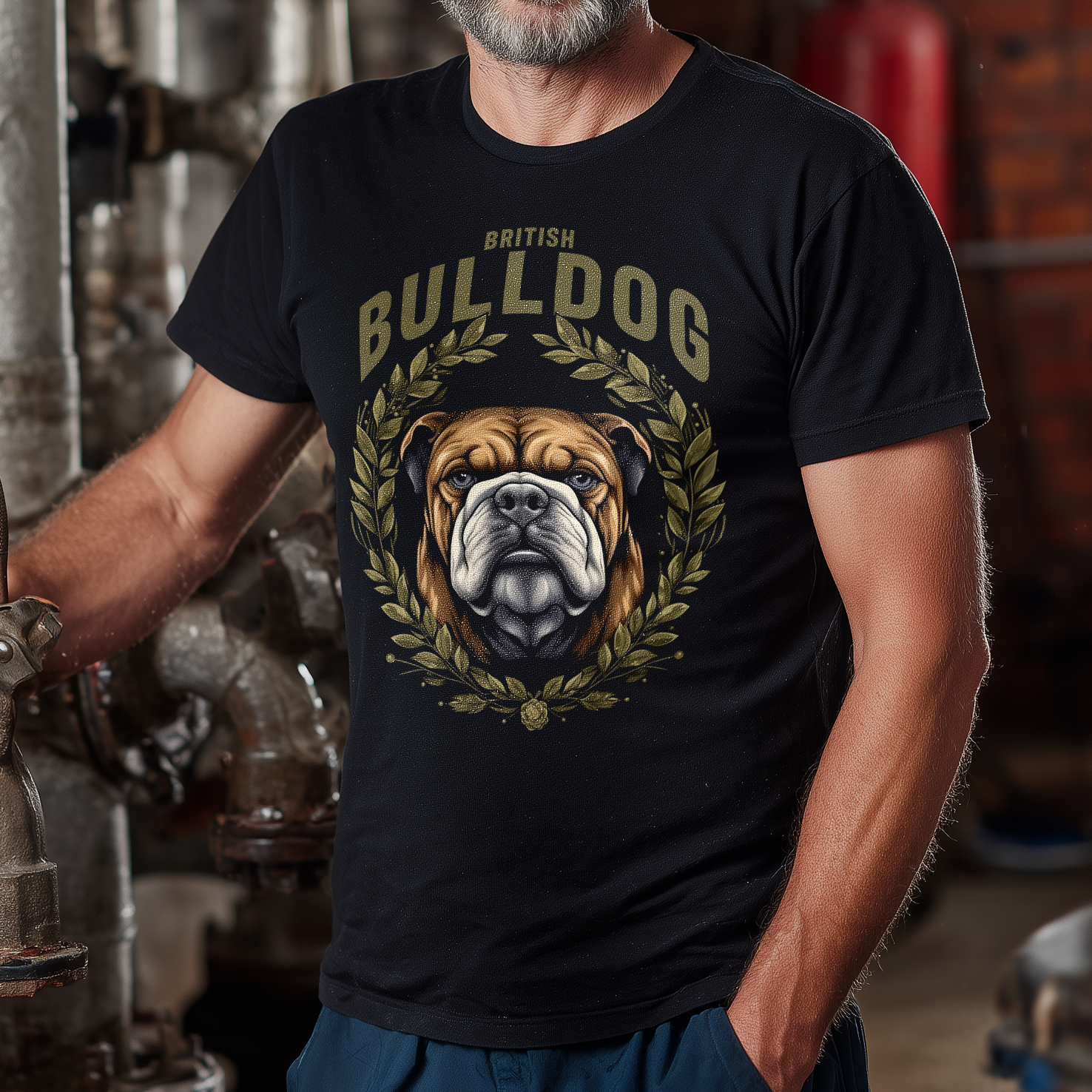 T-Shirt British Bulldog black