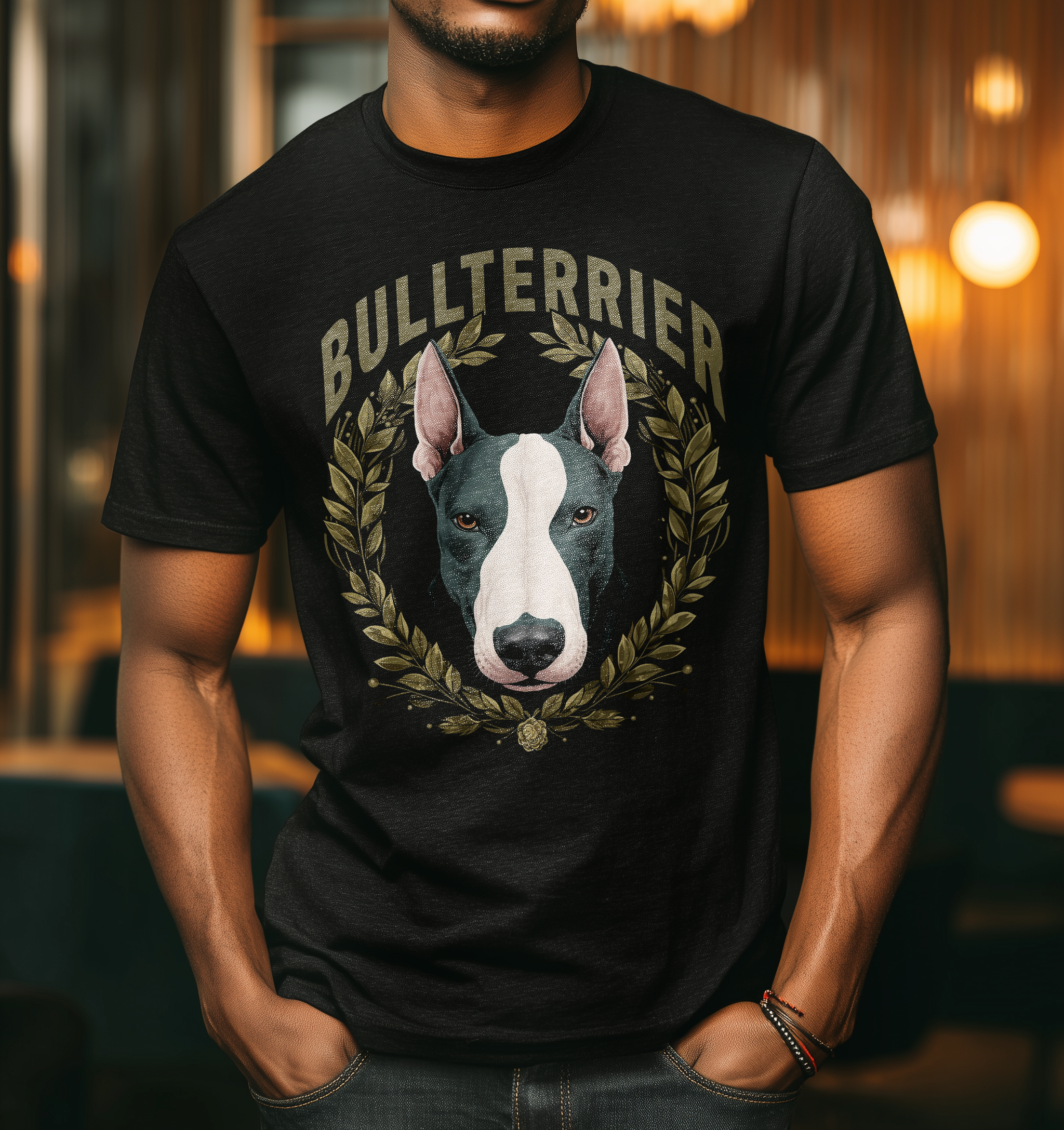 T-Shirt Bullterrier black
