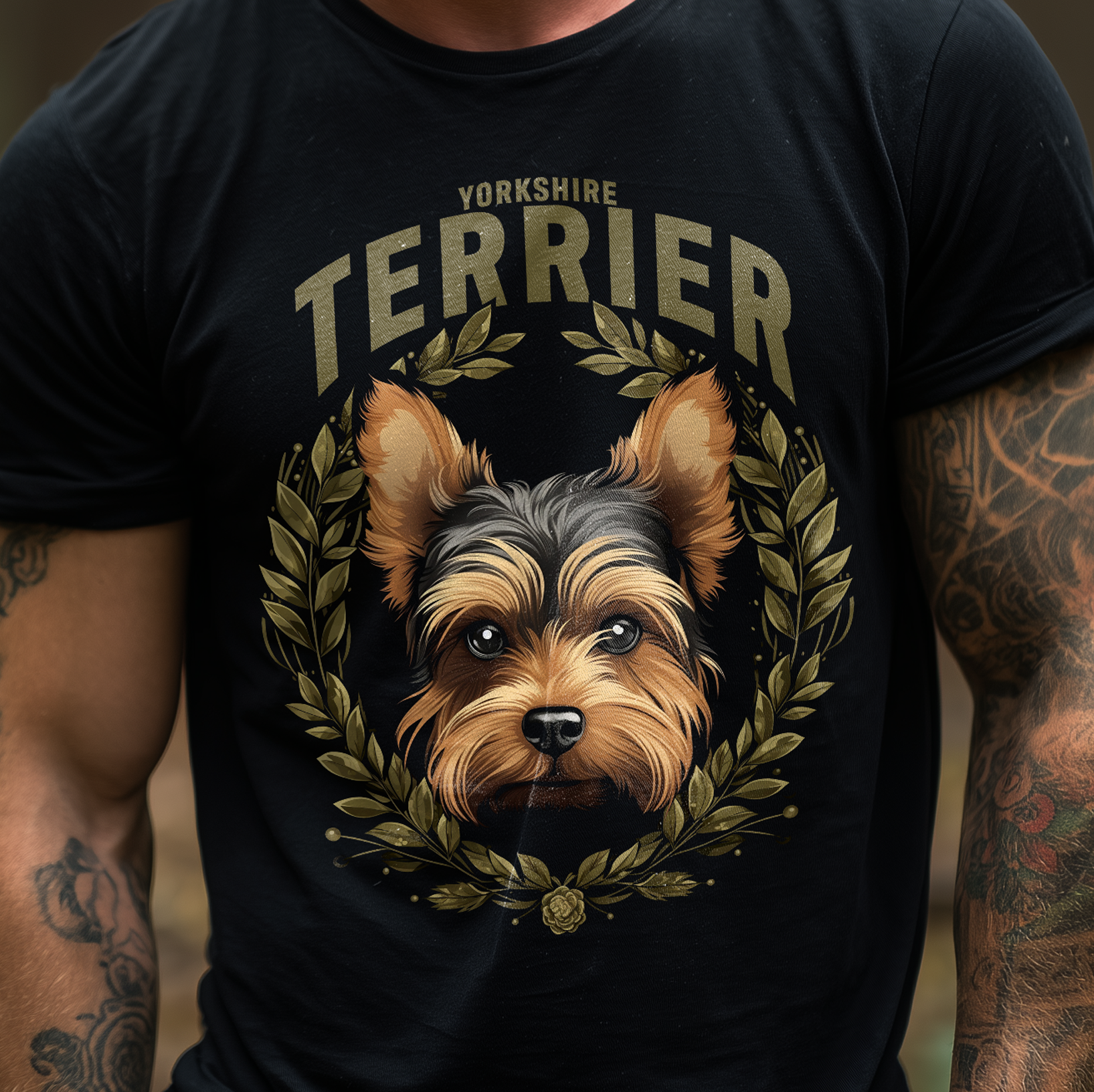 T-Shirt Yorkshire Terrier black