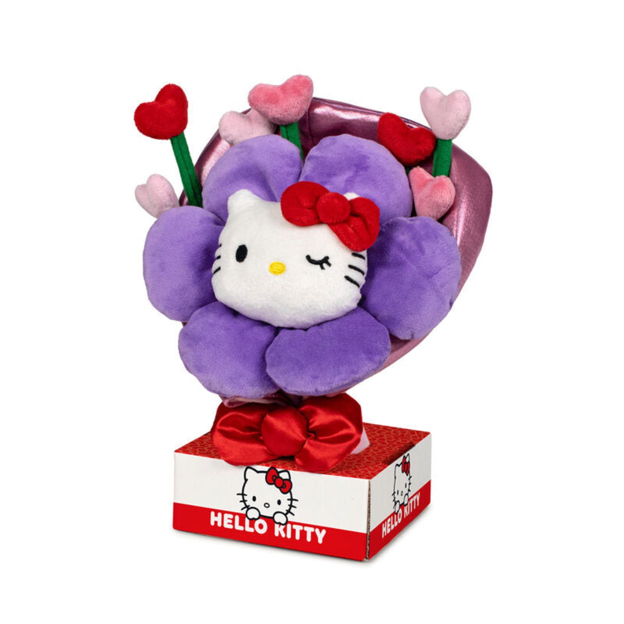Hello Kitty Blumenstrauß Kuscheltier - 28 cm Plüschtier weiches Stofftier