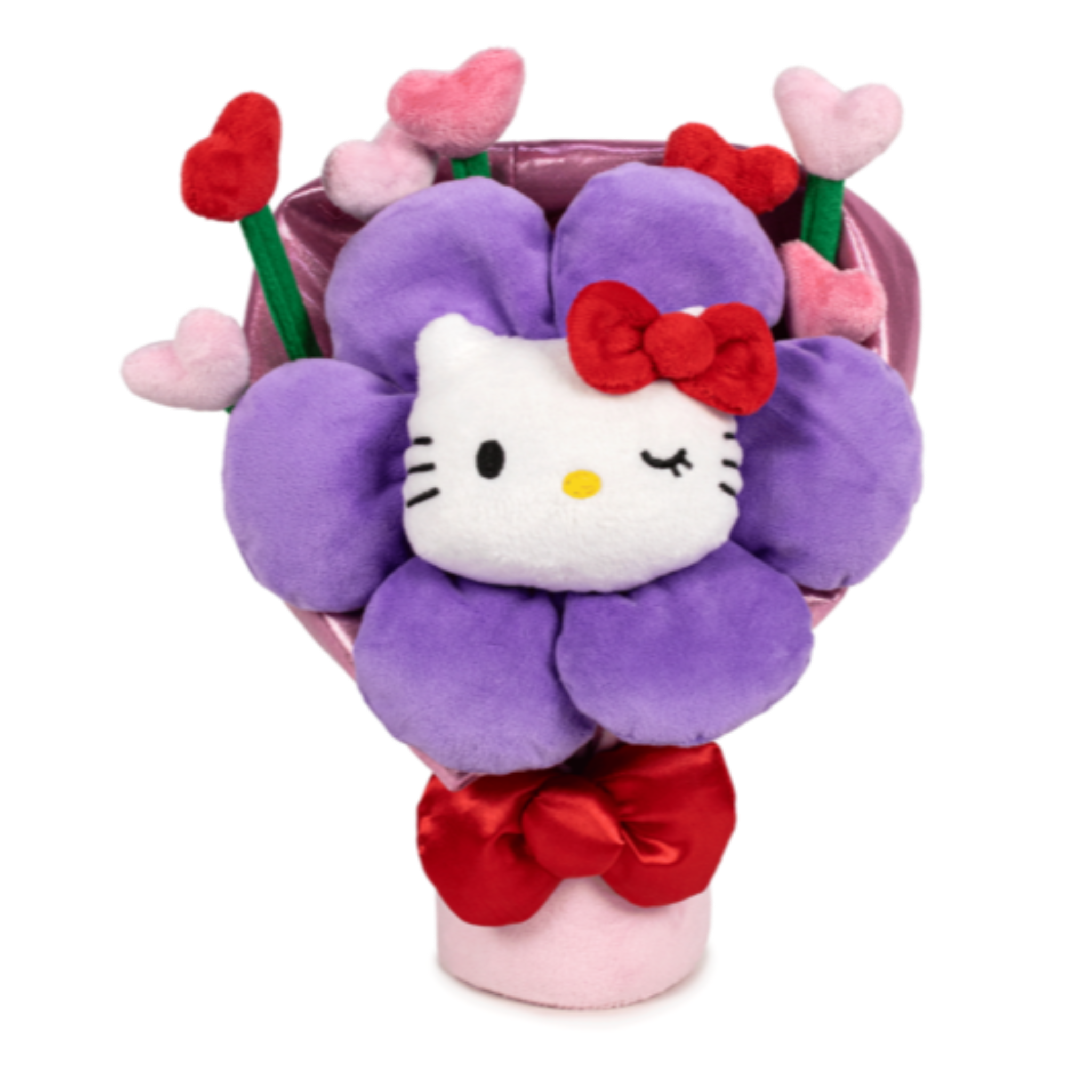 Hello Kitty Blumenstrauß Kuscheltier - 28 cm Plüschtier weiches Stofftier